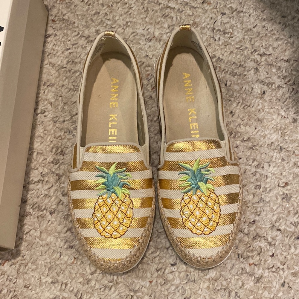 Anne Klein Pineapple Slip On Sneakers